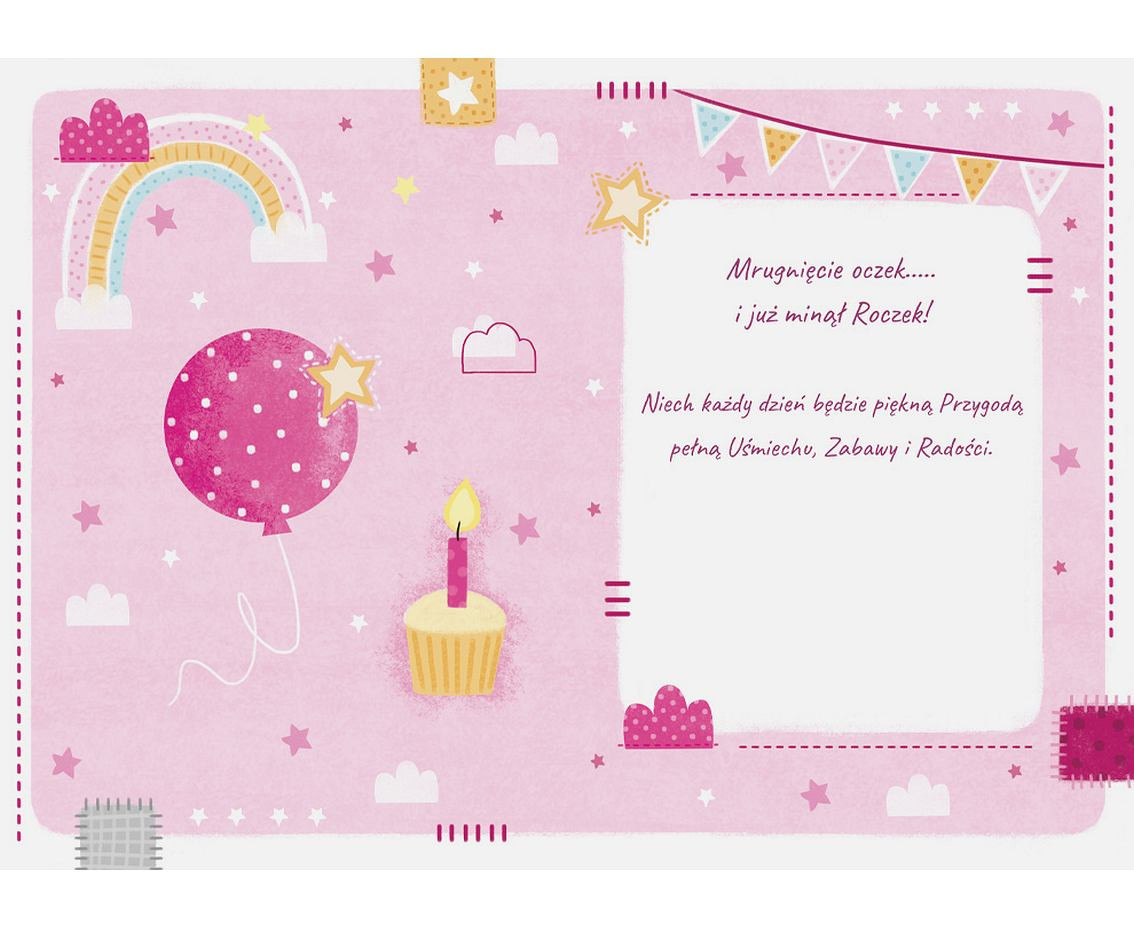 Greeting Card HORSE A5 Pink 1 pc.